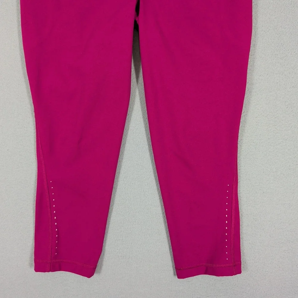 Lululemon Leggings Women 8‎ Pink Speed Up Crop Yoga Running Athletic Activewear